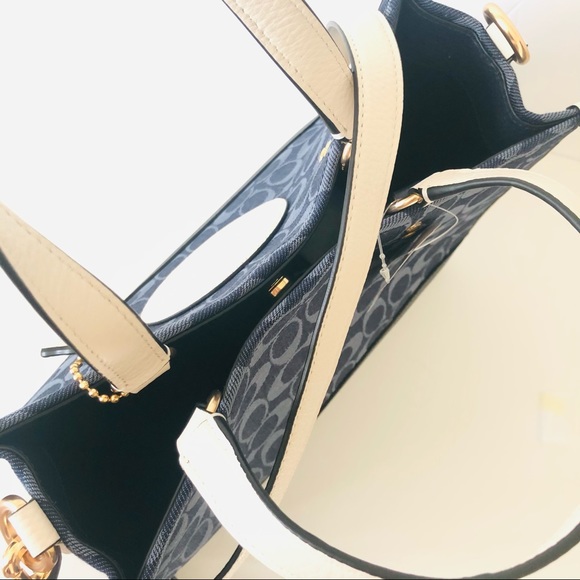 Coach Bags Coach Dempsey Carryall Denim Blue Jacquard Purse Poshmark